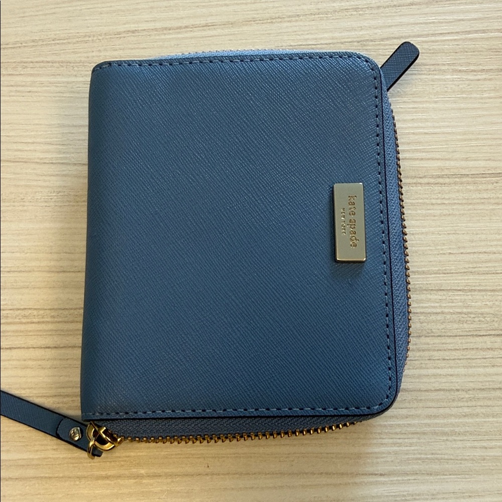 Kate Spade Navy Blue Zip-Around Wallet